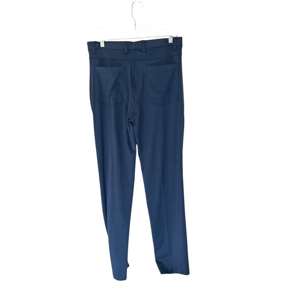 Graham Luxe Men's Navy Blue Performance Nylon Stretch Golf Pants Size 34 x 34 - Picture 7 of 11